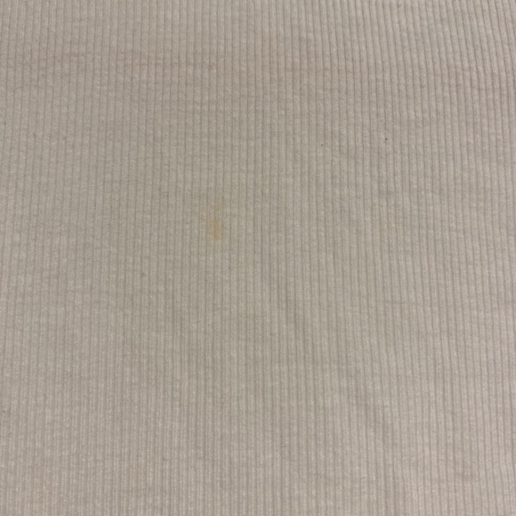 **$5 SALE** Piombo White Ribbed Long Sleeve Turtleneck Top Size Medium - Picture 3 of 4